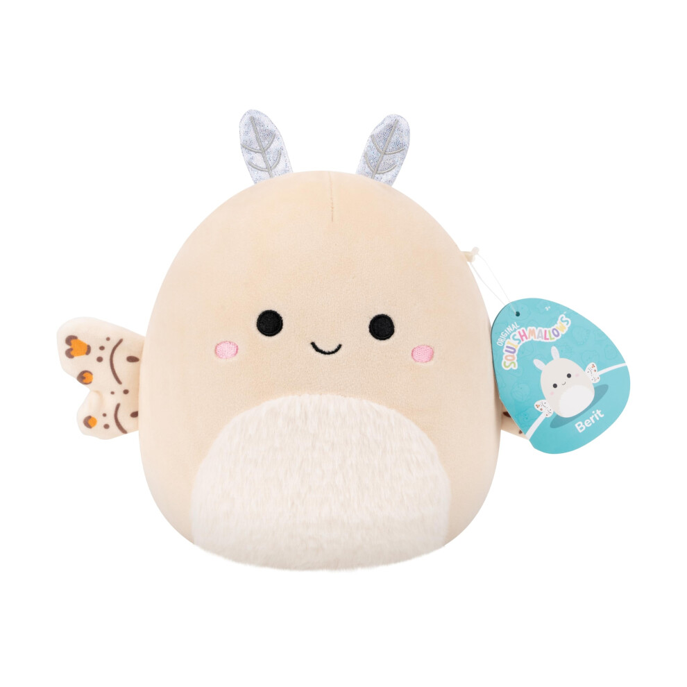 Squishmallows Original 7.5-Inch Berit The Moth Cream