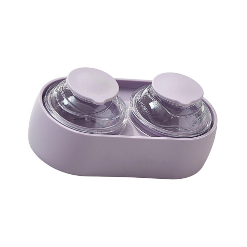 Oversized Ice Cubes Molds Silicone 2 Spheres Ice Tray-Purple