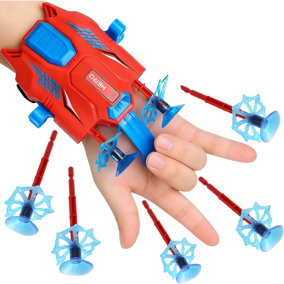 Maxricus Boys Web Shooters For Kids - Toy Shooters With 2 Launch Ports Web Toys Gift For Kids Girl Gloves Launcher Wrist Toys