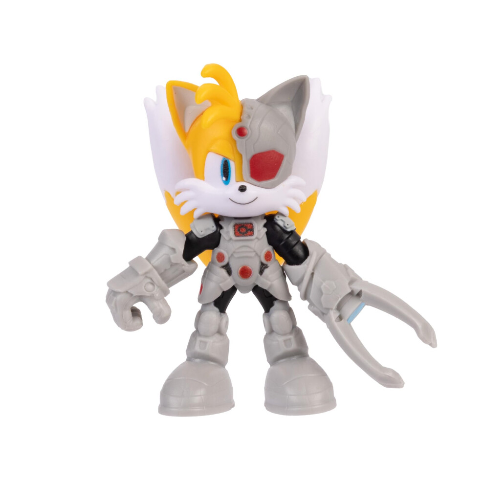 New Sonic The Hedgehog Dc X Sonic Tails As Cyborg 2.5" / 6.35Cm Action Figure, Officially Licensed By Jakks Pacific, Highly Articulated And Detailed Design, Collector's 429224