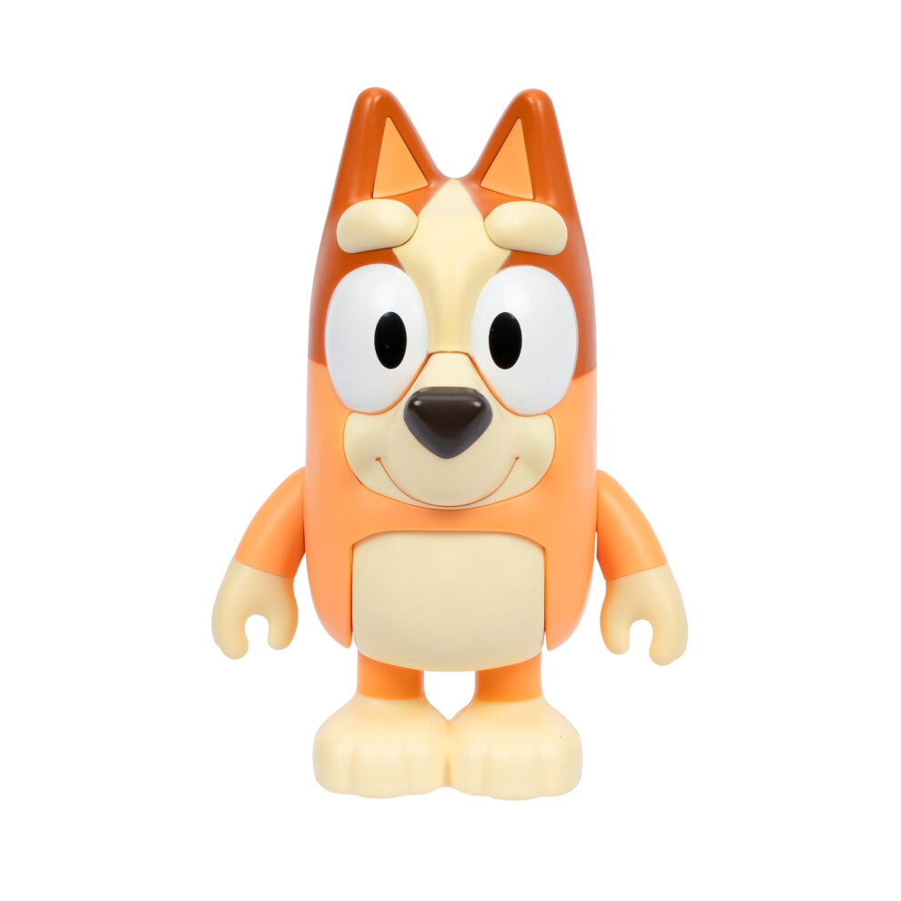 Bluey Chat Mates Bingo. Press Bingo's Nose And Hear 10 Of Her Phrases From The Show, This Figure Stands At 14 Cmtall. With Articulated Arms And Legs