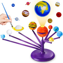AluAbi Solar System Model Kit, Glow in Dark Planet Model, Stem Toys Gift for Kids & Teens, Science Activities for Ages 5-8+, Kids Crafts Ages 4-8,