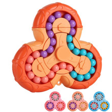 SUOXU Magic Bean Rotating Cube - Creative Finger jigsaw Puzzle Toy,Handheld Spinner Educational Decompression Toy Ball Game,Gift for Kids age 3 Above