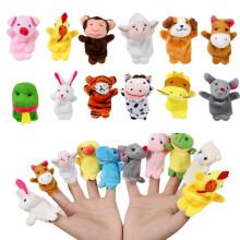 12pcs Finger Puppets for Toddlers, Finger Puppets, to Tell Animal Stories or Nursery Rhymes, Lifelike and Cute Animal Designs, for Birthday Party