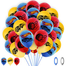 Car BirthDAY DecoratioNS for Girls Boys- 32pcs Wheels BirthDaY BaLLoons Hot DecorationS, Auto Latex Balloons for Kids, Happy BirthDay Balloon, Party