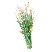 Tall Faux Wildflowers Bulrush Grass Stems-Champagne flower