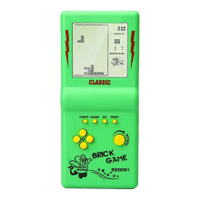 (Zelená) Nostalgická vrecková hra Klasické retro vreckové herné prehrávače pre konzolu Tetris Detský automat Detské puzzle hračky Zelená