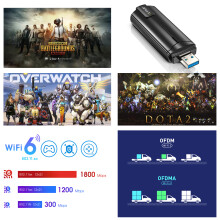 EDUP EP-AX1696S AX1800 Wifi6 USB adaptér 2.4G/5.8Ghz 802.11ac/ax bezdrôtový Wifi 6 USB adaptér pre PC