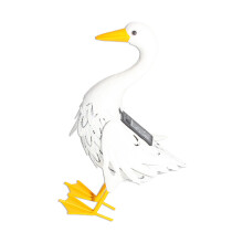 Statue de canard en fer Solars, élégante, économie d'énergie,