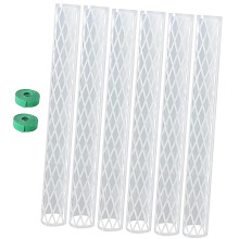 Poteaux en mousse en plastique pour plantes, 16 pouces, idéal-B