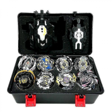 (Čierna) 8-dielna sada Bayblade Burst Starter s odpaľovačom Arena Metal Fight Battle Toy Gifts_tmall