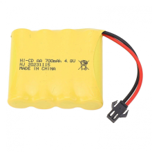 4,8V 700mAh lítiová nabíjateľná batéria s SM 2P zástrčkou Ľahká lítiová batéria pre RC bager 1/18 RC nákladné auto