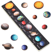 Toddler Toys for 3-4-5-6-Year-Old Boys Girls, Space Montessori Wooden Puzzles Kids Games Age 3+ Gifts Solar System for Kids Learning Educational Toys