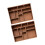 Solid Wood Storage Box Display Case For Mineral Collectors-E 1