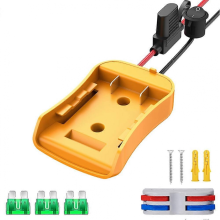 Adaptér Power Wheels pre 20V batériu Dewalt, sada meničov batérií Power Wheels s poistkou, spínačom a káblovými svorkami