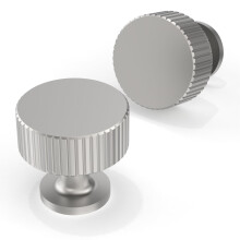 10 Pack Brushed Satin Nickel Cabinet Knobs Round Kitchen and Drawer Pulls Single Hole 28mm