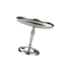 Stainless Steel Cake Serving Tray High Footed Dessert Fruit-S