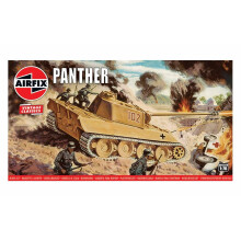 Airfix Vintage Classics Set - A01302V Panther - Plastic Model Tank Kits for Adults & Children 8+, Set Includes 97 Pieces - 1:76 Scale Model Tank Set