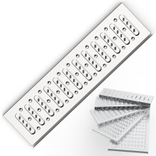 Stainless Steel Drainage Channel 304 Grating Silver Heavy Duty 1000Kg Load for Patio Garden Garage