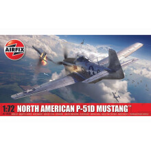 AIRFIX - Model Set - A01004B North American P-51D Mustang Model Building Kit - Plastic Model Plane Kits for Adults & Children 14+, Set Includes Sprues