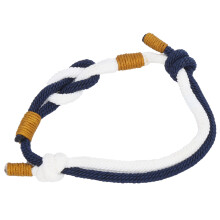 Pulseira ajustável trançada para homens e mulheres, feita à mão com corda impermeável e fios encerados bicolor, pulseira náutica durável para