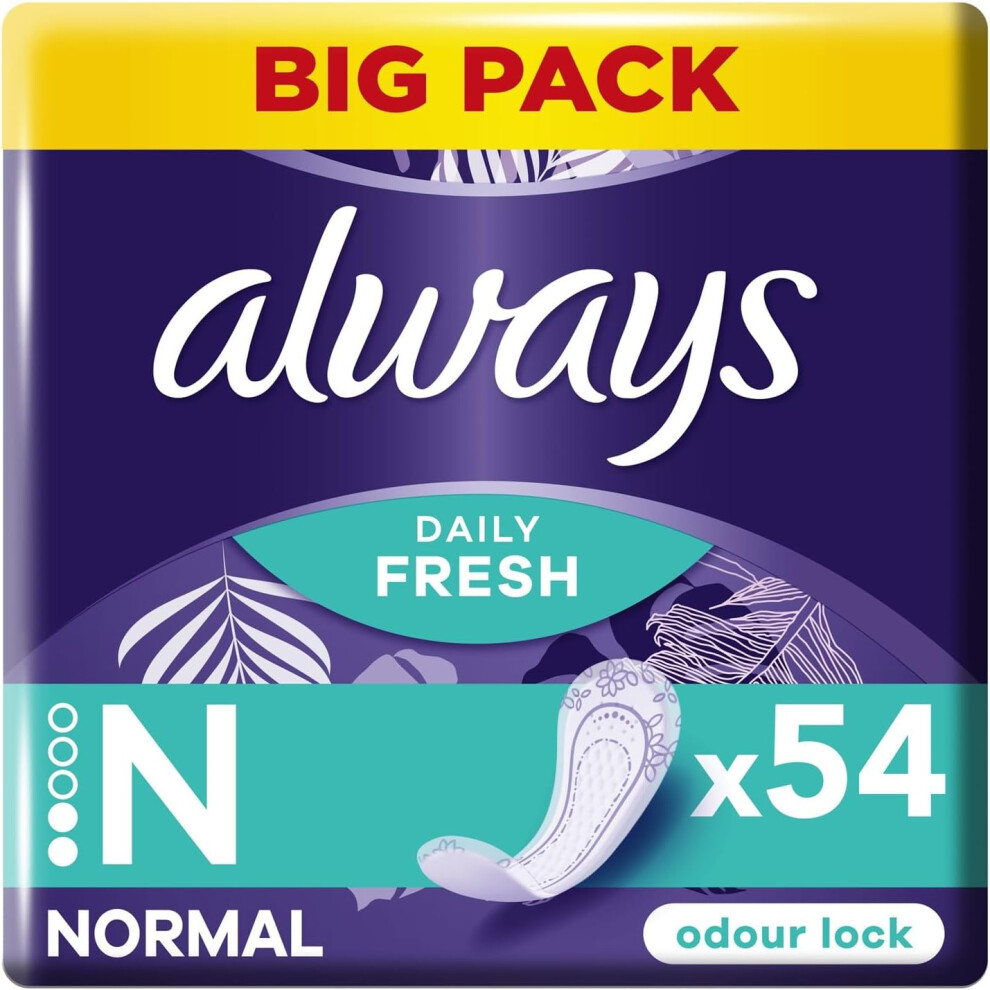 Always Dailies Normal Panty Liners Fresh & Protect 54 Pack