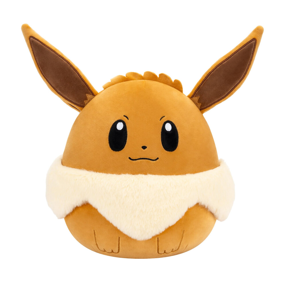 Squishmallows Original Pok?Mon 10-Inch Eevee - Add Eevee To Your Squad, Ultrasoft Stuffed Animal Medium Plush, Official Kelly Toy Plush