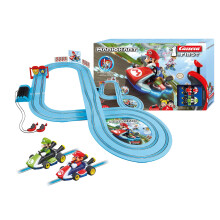 Carrera FIRST Nintendo Mario Kart Slot Car Raing Set, 2.9 Metres, With Flip Elements for Extra Fun, Suitable from 3 Years+