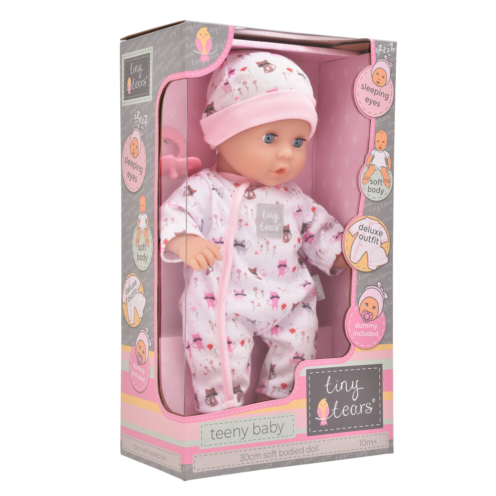 John Adams | Tiny Tears - Teeny Baby - 30Cm Soft Bodied Doll: One Of The Uk's Best Loved Doll Brands! | Nurturing Dolls | Ages 10M+