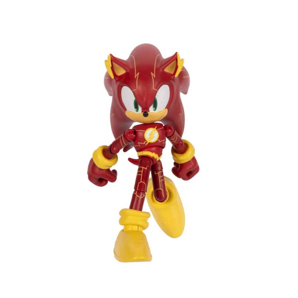 New Sonic The Hedgehog Dc X As The Flash 5" / 13Cm Action Figure, Officially Licensed By Jakks Pacific, Highly Articulated And Detailed Design, 429024