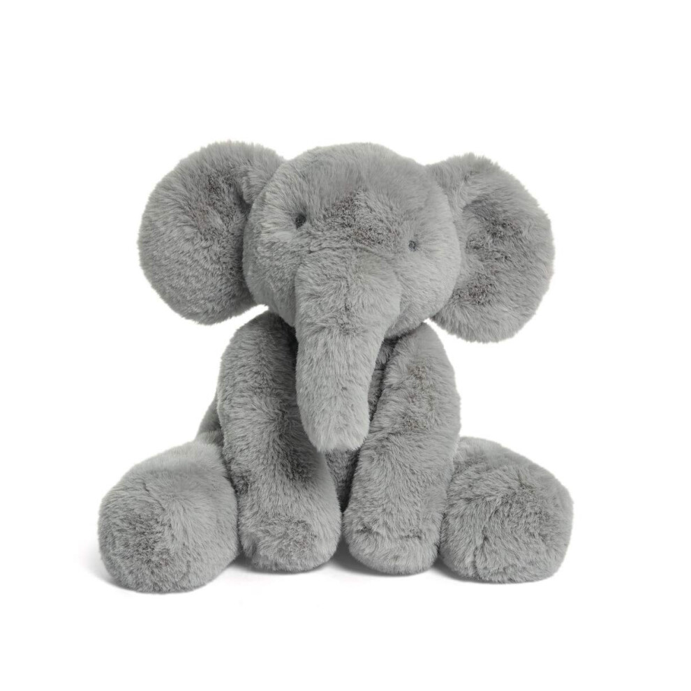 Mamas & Papas Archie Elephant Soft Toy - Faux Fur - Newborn - Grey Elephant - Image 5