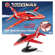 Airfix QUICKBUILD Model Aircraft Kits - J6018 Red Arrows Hawk Model Building Kit for Kids 6+, Construction Plane Toys for Boys & Girls - Fighter Jet