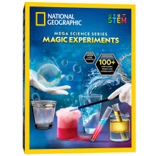 NATIONAL GEOGRAPHIC Science Magic Kit – 100+ Science Experiments and Magic Tricks for Kids, Chemistry Set and STEM Activity Kit, Fun Educational