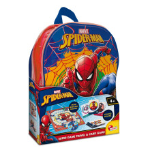 Lisciani - SPIDER MAN Super Game - Backpack with Games for Children aged 6 and over - Including Card Game and Board Game - SPIDER MAN Educational