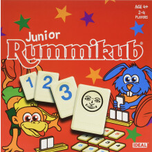 Rummikub IDEAL Junior: The fast-moving numbers game which develops numeracy skills | Classic Games | For 2-4 Players | Ages 4+