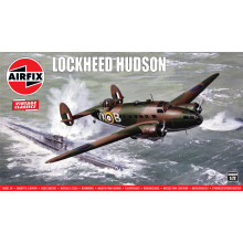 AIRFIX - Vintage Classics Set - A03006V Lockheed Hudson - Plastic Model Aircraft Kits for Adults & Children 8+, Set Includes 85 Pieces - 1:72 Scale