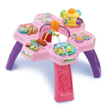 VTech Baby Busy Bee Activity Table Pink, Interactive Play, Songs and Melodies, Develops Motor Skills, Sensory Development, Cause and Effect, Suitable