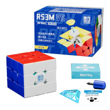 Moyu RS3M V5 2023 3x3 Speed Cube Stickerless Magic Cube Silky Fluent Competitive for Cube Lovers (Magnetic version)