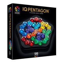 SmartGames - IQ Deluxe Pentagon, Puzzle Game with 120 Challenges, Ages 14+