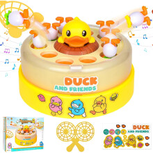 Duck Dash Jumping Duck Game, DuckDash Jumping DucksGame,Bounce Catch DuckPop Up BoardGames,Rotate Bounce Fishing Game Interactive Kids Toy for Ages