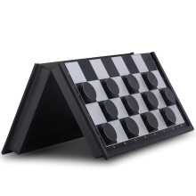 OkidSTEM Draughts Board Game, Magnetic Travel Checkers Board Game Set with Folding Draughts Board | Traditional Games Drafts Board Game for Kids and