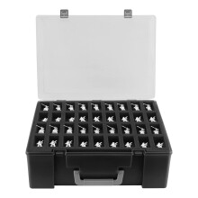 Risou Miniature Storage Sturdy Carrying Figure Case -108 Slot Figurine Minature Carrying Case Compatible with 40k, D&D and More(Black)