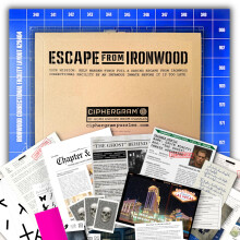 Escape From Ironwood: At-Home Escape Room Game | 3 Part Physical + Digital Mystery in an Envelope | Decode Clues, Examine Evidence, Crack the Final