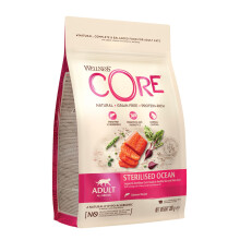 Wellness CORE Sterilised Ocean 300g, Salmon ? Dry Cat Food for Sterlised / Indoor Cats, Grain-Free, Natural, Hypoallergenic, Protein-Rich, High Fish