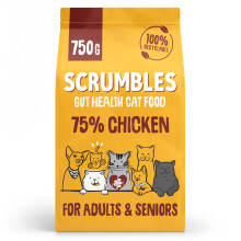 Scrumbles Adult and Senior Cats Dry Food, 750g
