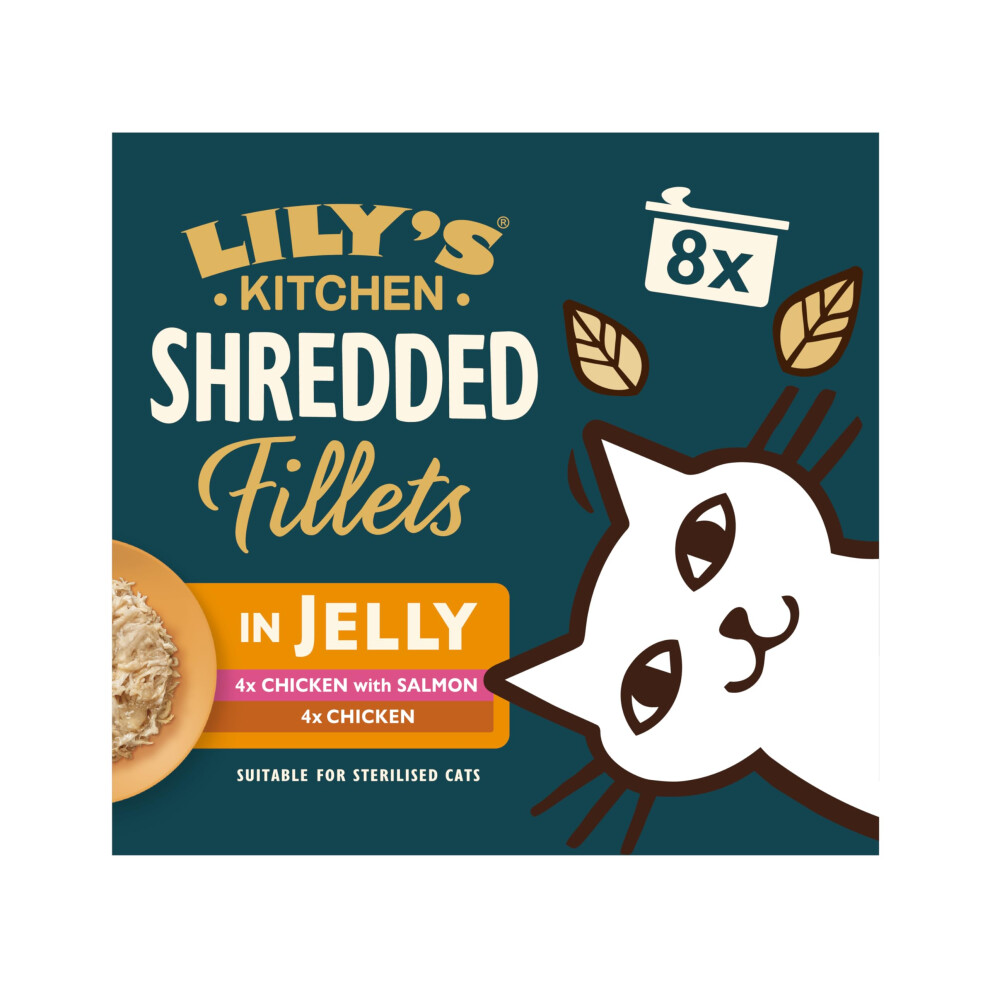 Lily's Kitchen Lily?S Kitchen Shredded In Jelly, Cat Wet Food Multipack (48X70g) Tins, For Adult Cats, Complete Nutrition, With Natural Ingredients, With Freshly