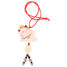 Pendentif Chat Coloré En Résine Avec Pour Miroir