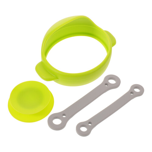 1Ensemble Support Main Silicone Vert Anti- Pour Repas