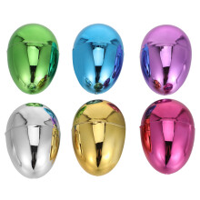 6Pcs Assorted Color Plastic Fillable Easter Eggs for Kids' Hunt Decor