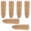 6Pcs Light Brown Wood Handles Ergonomic Comfortable Cutter Grip 1